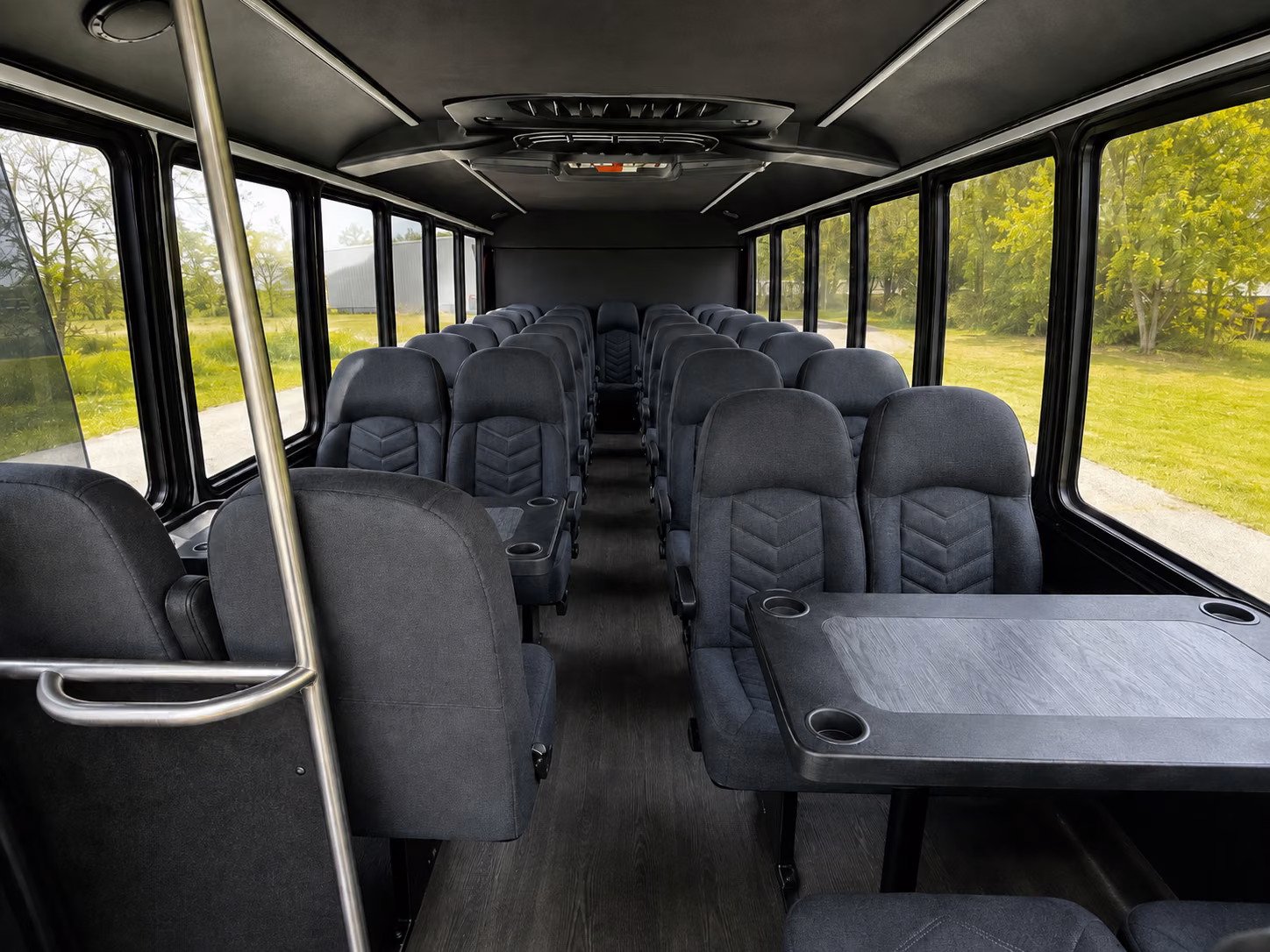 brentwood 15 passenger minibus inside