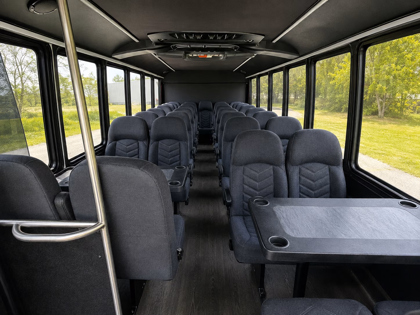 brentwood 20 passenger minibus inside