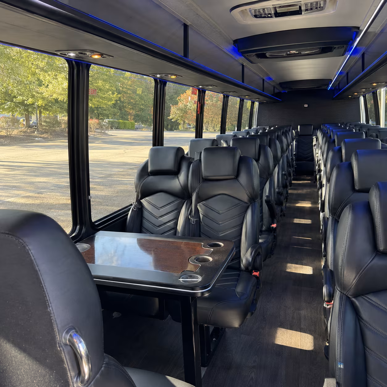 brentwood 25 passenger minibus interior