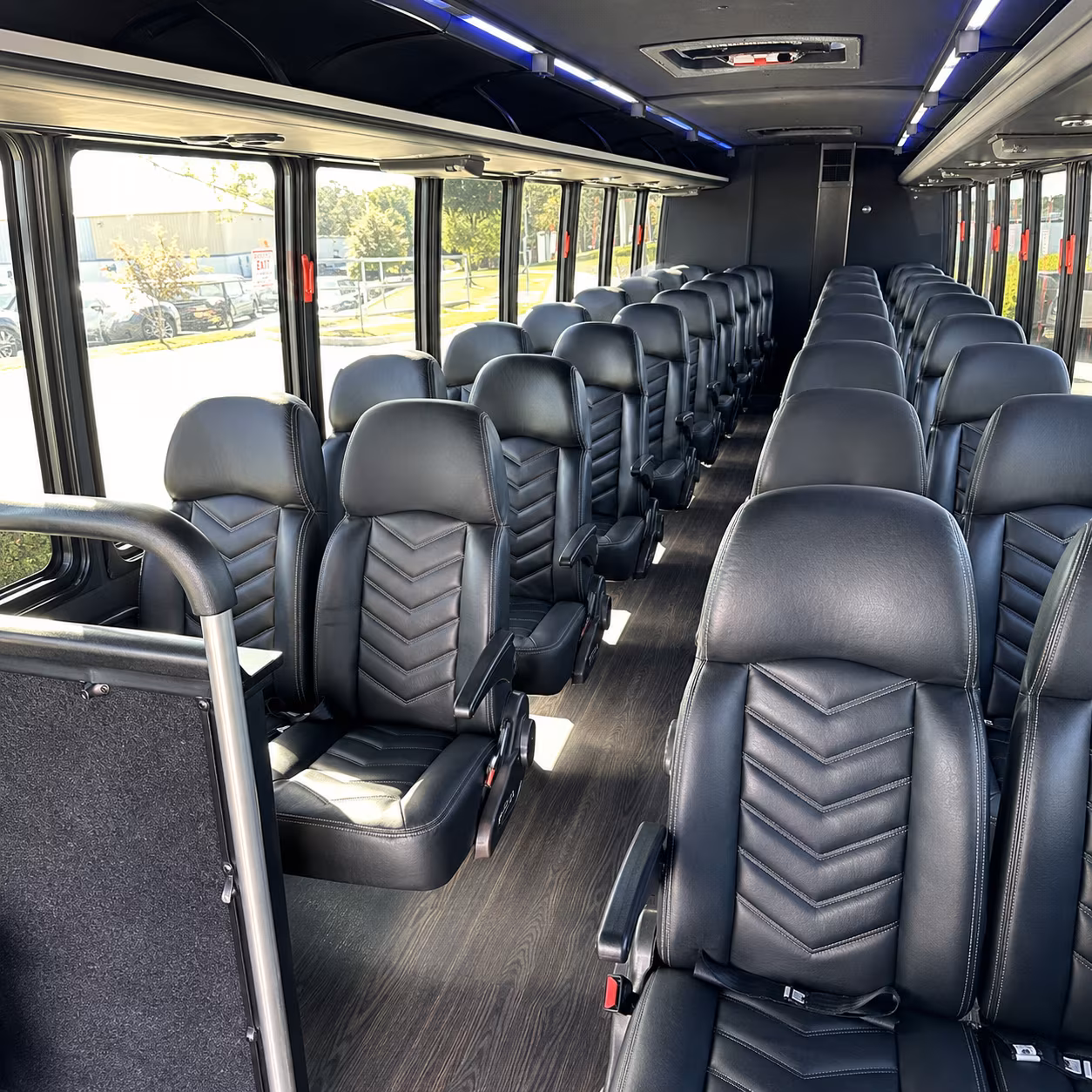 brentwood 28 passenger minibus interior