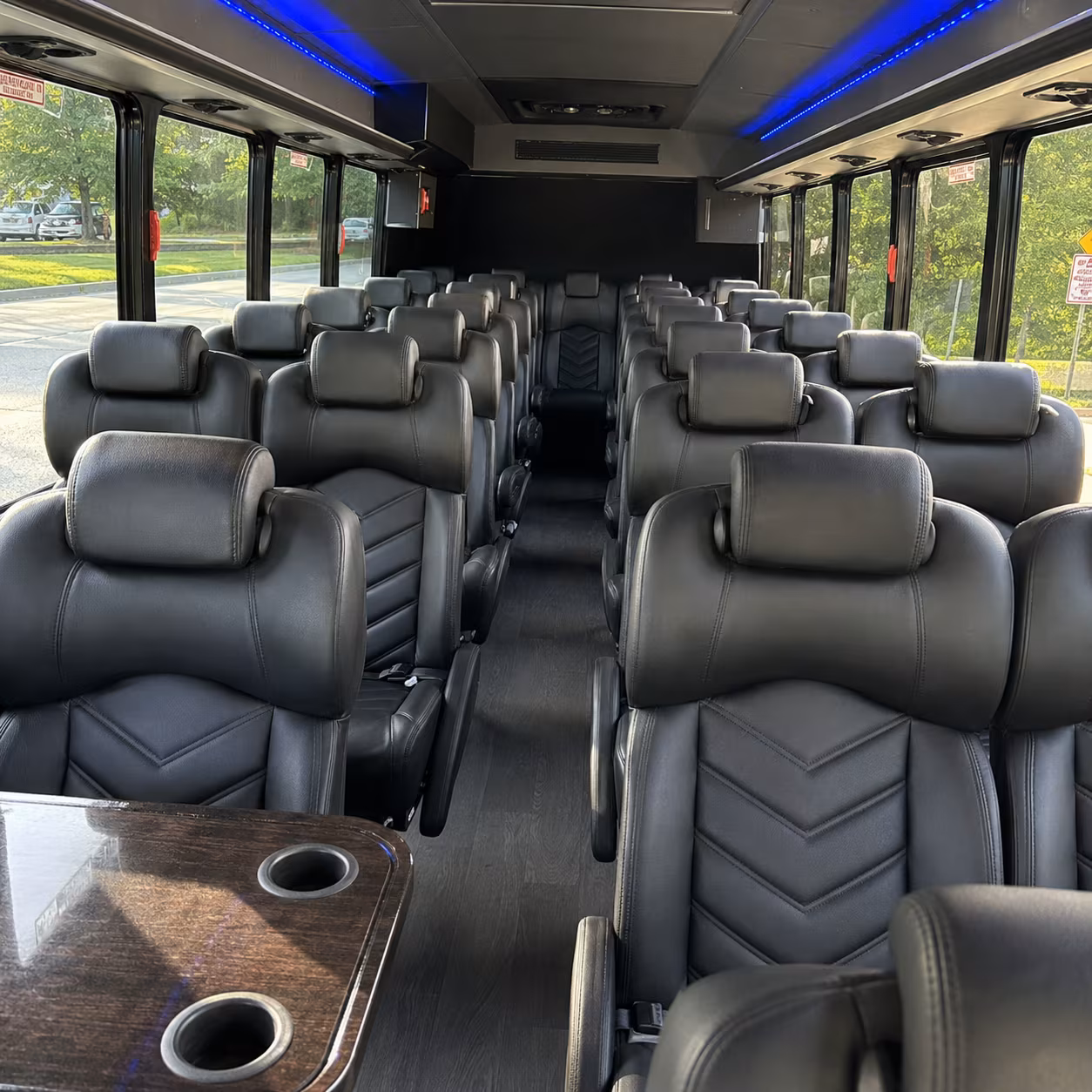 brentwood 30 passenger minibus interior