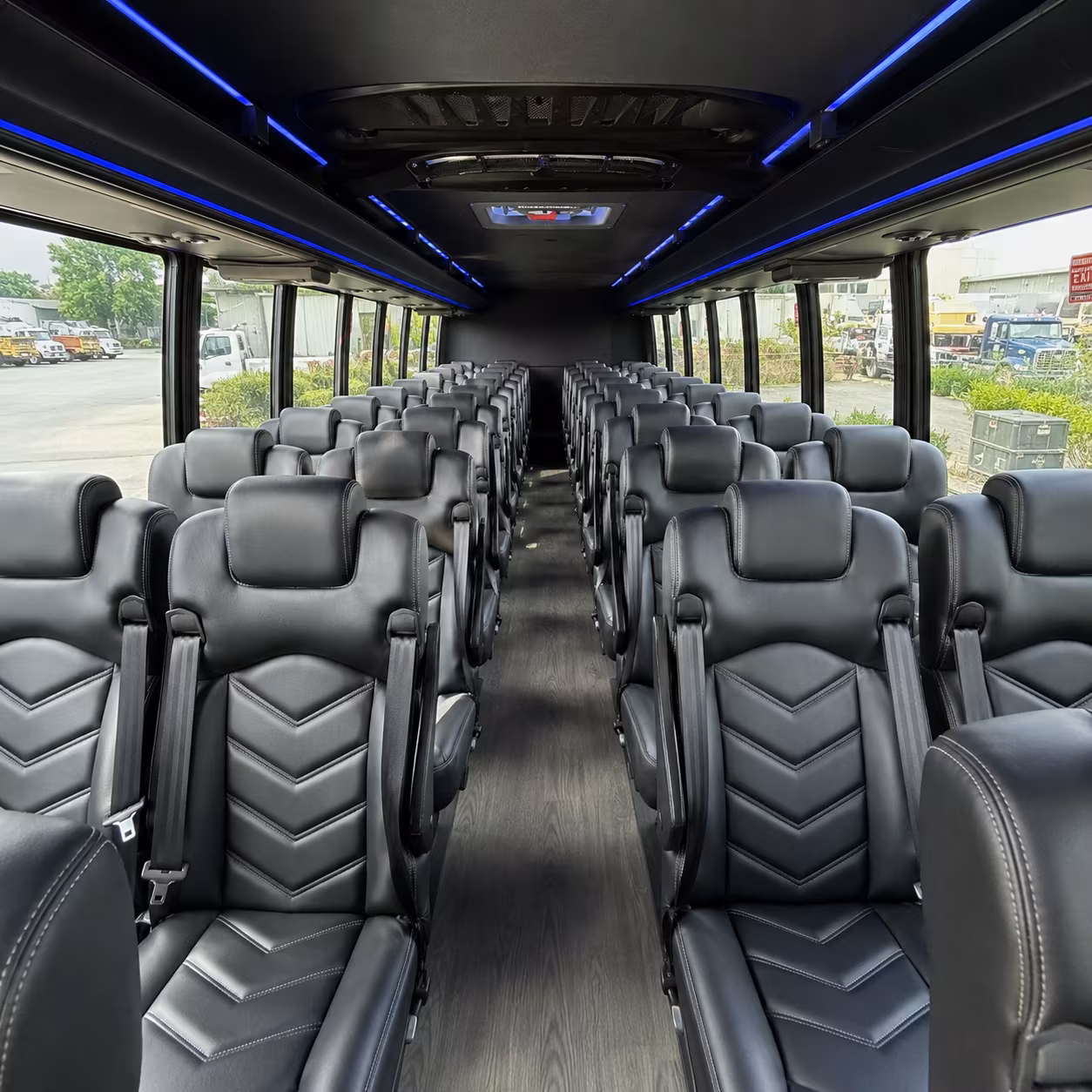 brentwood 35 passenger minibus interior