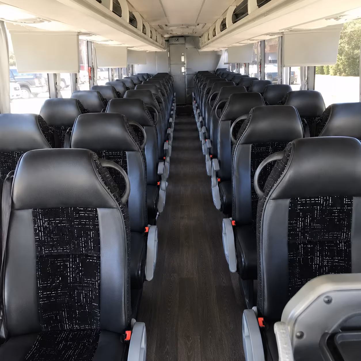 brentwood 56 passenger charter bus interior