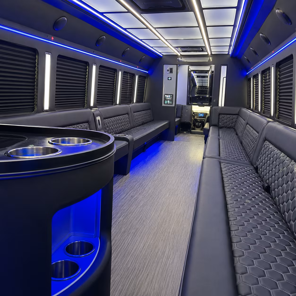 brentwood party bus inside