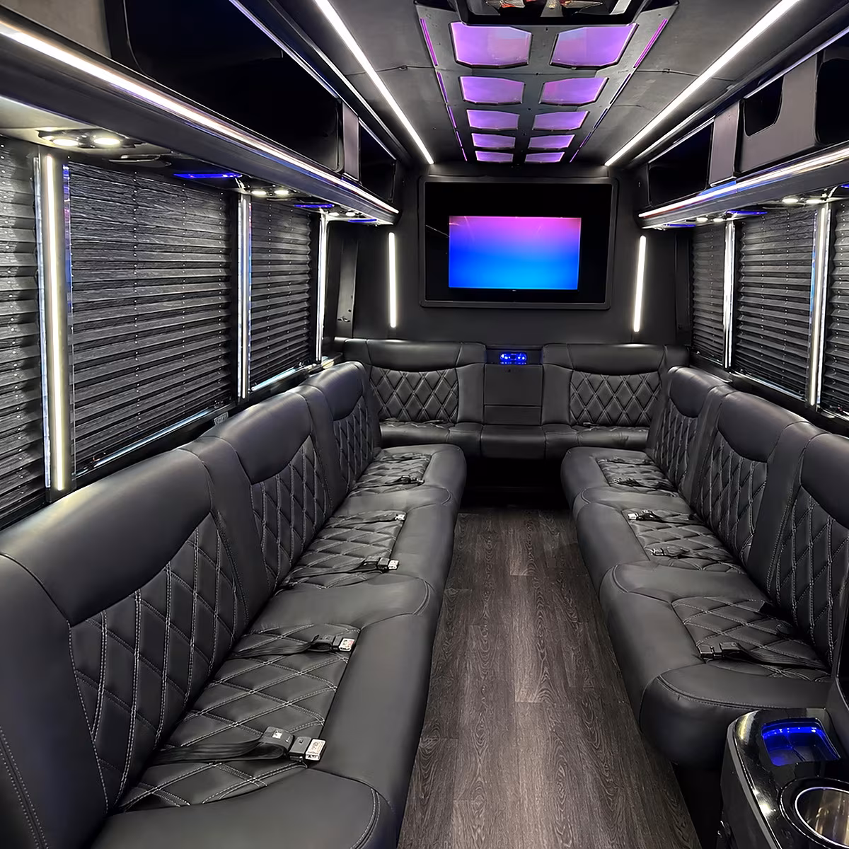 brentwood party bus interior