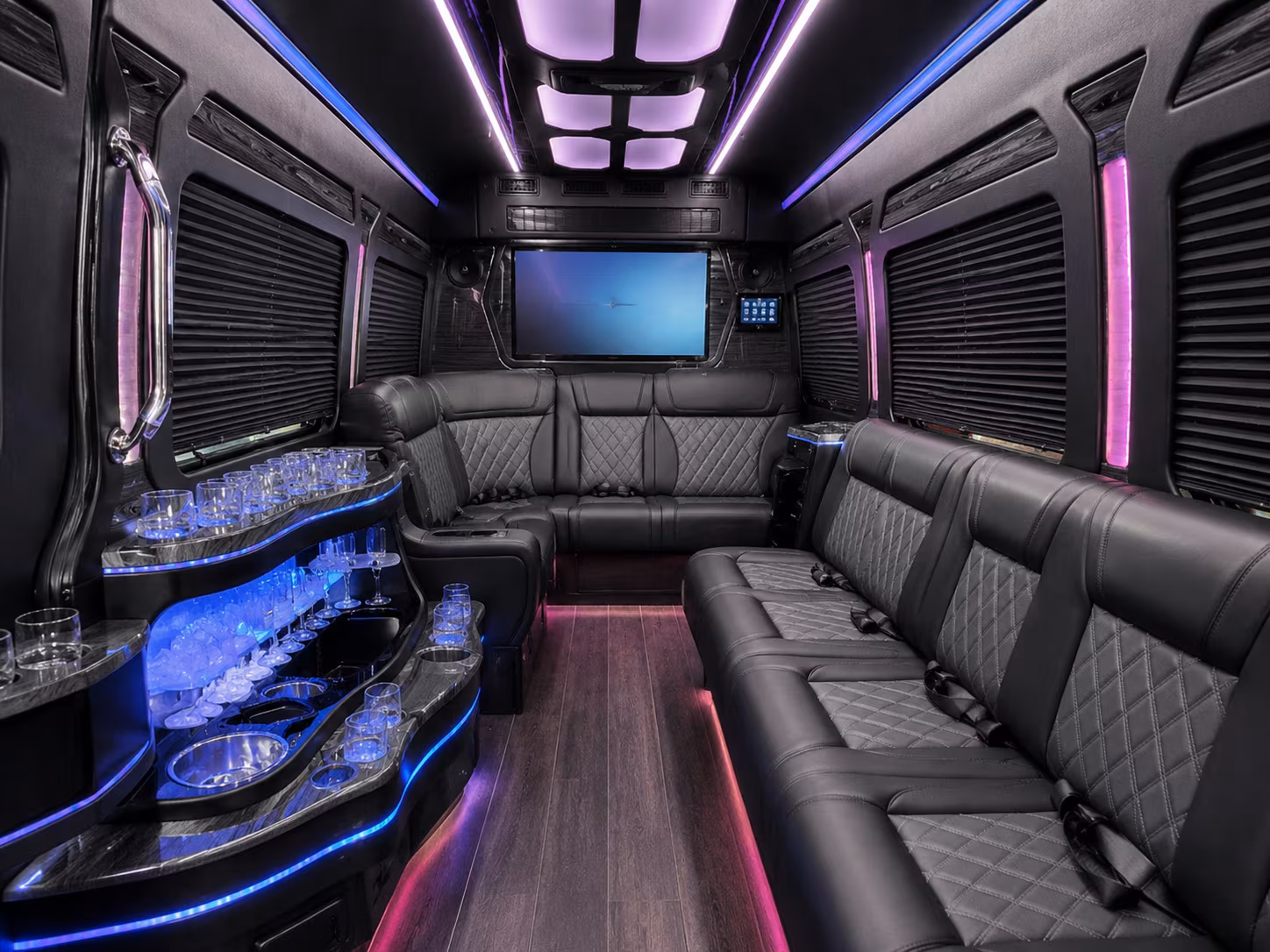 brentwood sprinter limousine interior